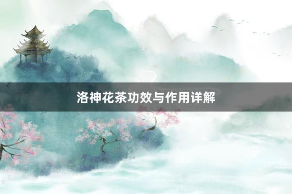 洛神花茶功效与作用详解